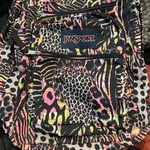 Animal print Jansport backpack